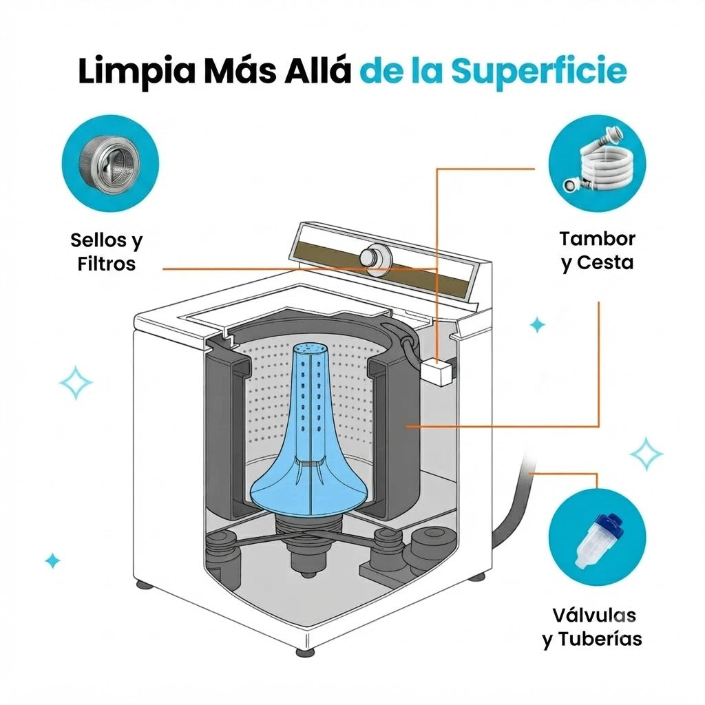 SOLORA Limpiador de Lavadora Anti Pelo y Olores