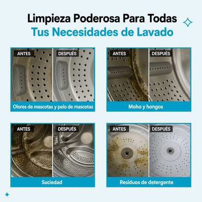 SOLORA Limpiador de Lavadora Anti Pelo y Olores