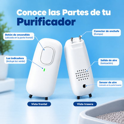 Purificador de Aire y Olor de Arenero